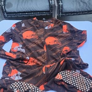 NFL Team Apparel Brown and Orange Sleepwear